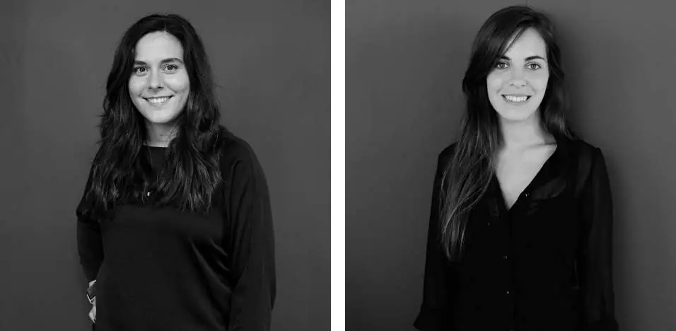 Retratos en blanco y negro de Iris Fuentes y Carmen Maestu