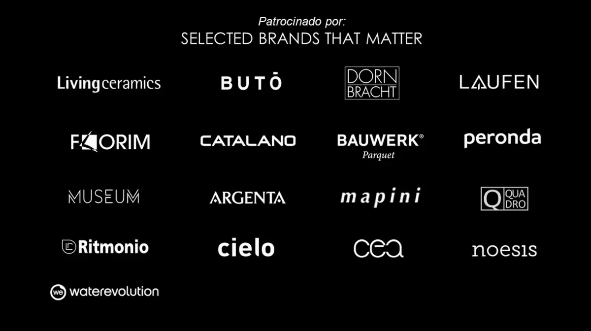 Logotipos de las diecisiete marcas patrocinadoras del encuentro