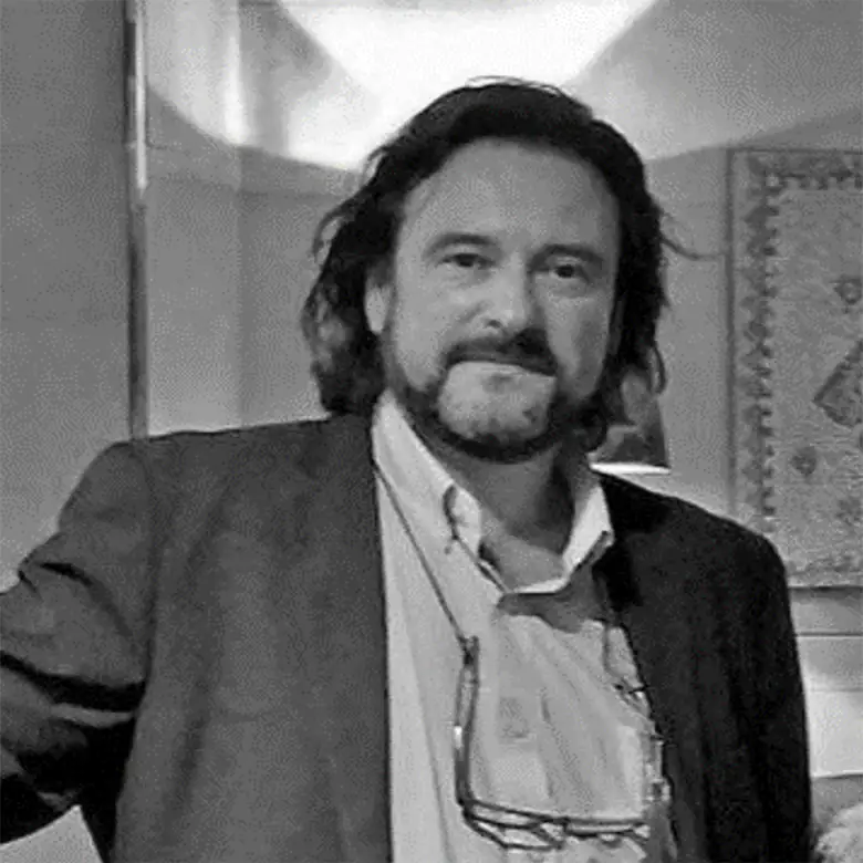 Retrato en blanco y negro de Jordi Cuenca