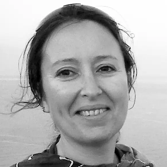 Retrato en blanco y negro de Núria Garcia