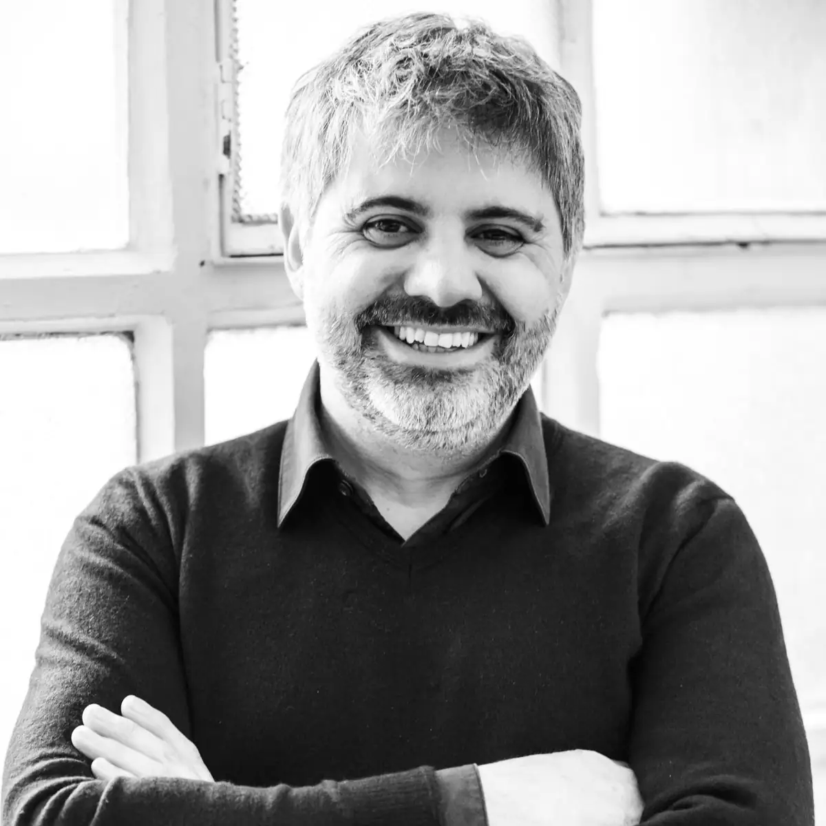 Retrato en blanco y negro de Ernest Boronat